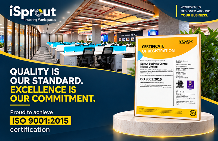 iSprout Achieves ISO 9001:2015 Certification